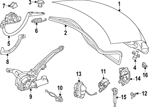 Lid & Components for 2024 Mercedes-Benz EQE AMG&reg; #0