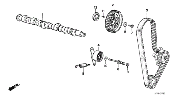 Camshaft - Timing Belt for 1987 Honda Accord #0
