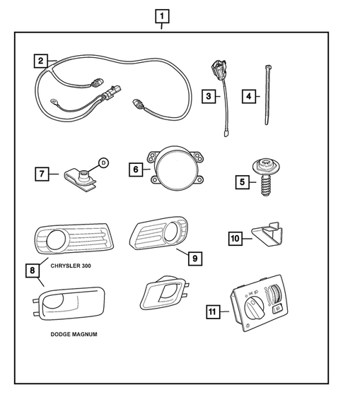 Fog Lights and Electrical for 2008 Dodge Magnum #0
