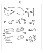 4805857AA - Mopar Accessories - Component Parts: Front Fog Lamp for Mopar Image image