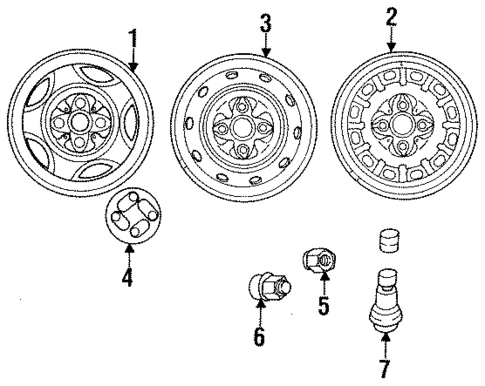 Wheels & Trim for 1998 Dodge Neon #1
