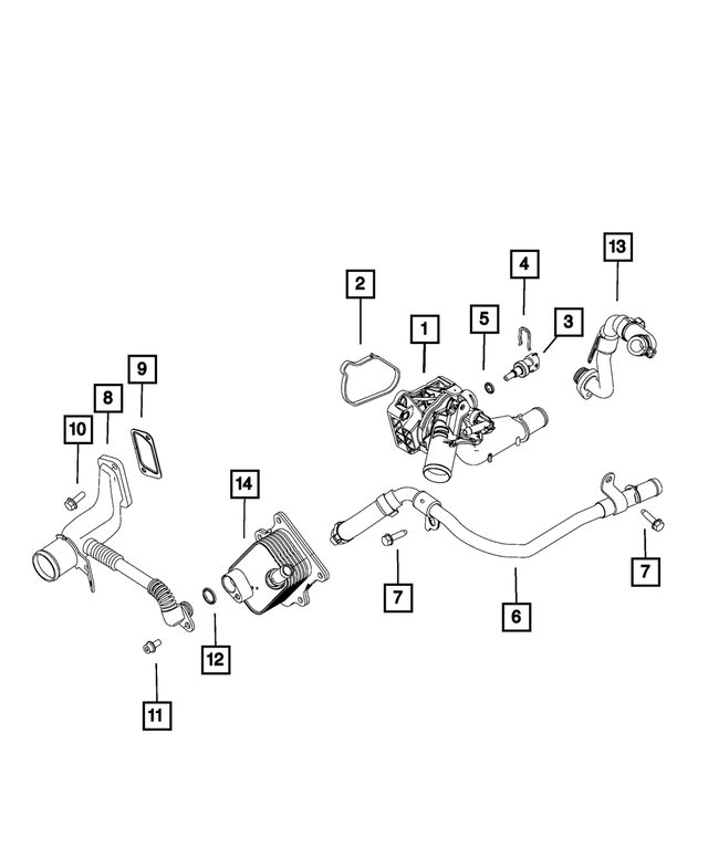 68439764AA - Cooling: Retainer Clip for Mopar Image