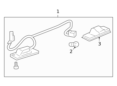 License Lamps for 2008 Saturn Vue #0