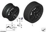 36108093840 - : Disc Wheel Light Alloy Black Matte for BMW Image