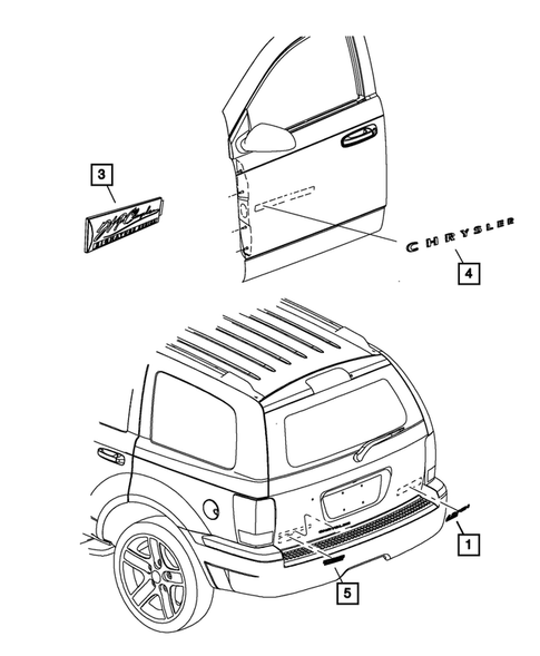 Nameplates for 2008 Chrysler Aspen #0