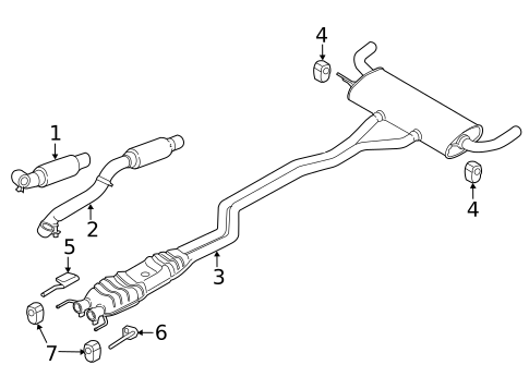 Exhaust Components for 2015 Ford Edge #0