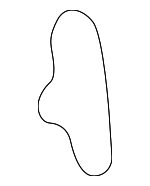 2C6Z84400A04AA - Body: Wedge for Lincoln: Blackwood Image