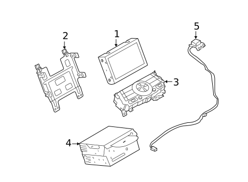 Navigation System Components for 2014 Nissan 370Z #0