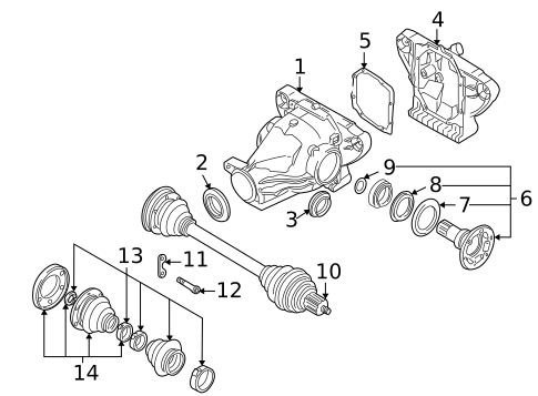 Axle & Differential for 2001 BMW Z8 #0