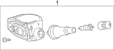 Tire Pressure Monitor Components for 2025 GMC Terrain #1