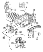 5160288AA - Body Sheet Metal Except Doors: Sealing Tape for Mopar Image