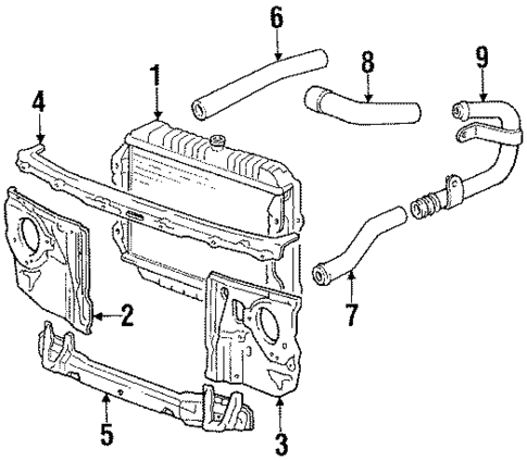 Radiator & Components for 1986 Toyota Pickup #0