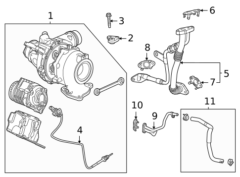 Turbocharger & Components for 2023 Cadillac Escalade #0