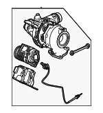 40009289 - Engine: Turbocharger for Cadillac: Escalade, Escalade ESV | Chevrolet: Suburban, Tahoe | GMC: Yukon, Yukon XL Image