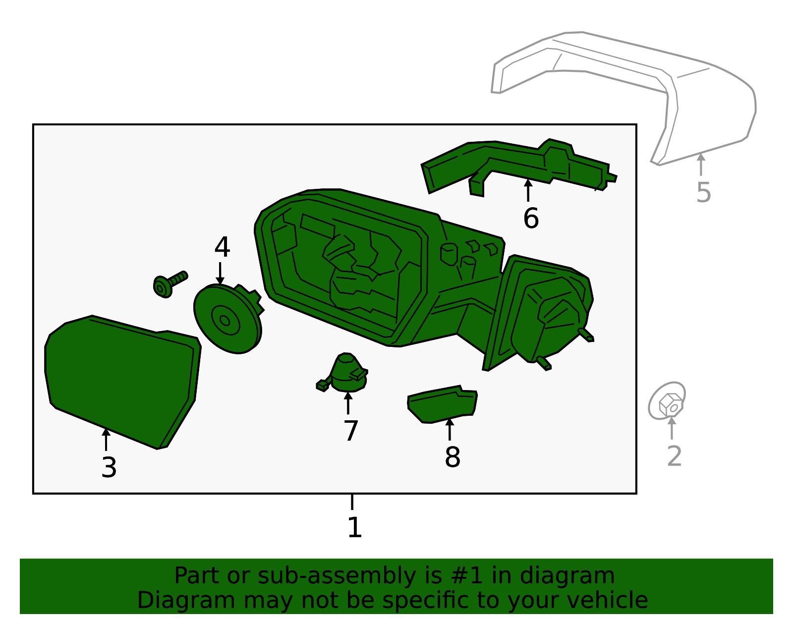 専用出品　アジア1枠 2022-2024 Ford Expedition Mirror Assembly NL1Z-17683-XA | OEM