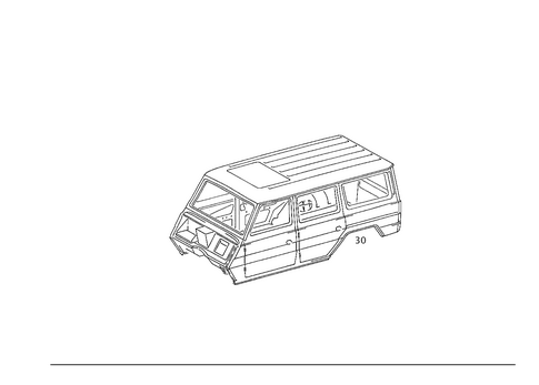 Body Shell for 2011 Mercedes-Benz G 55 AMG&reg; #0