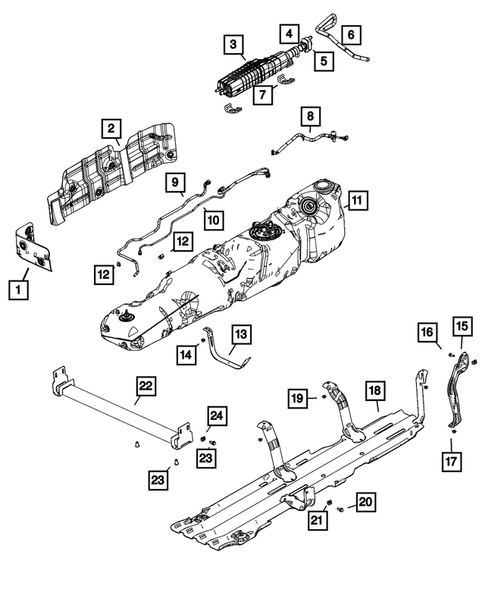 Fuel Tank for 2021 Ram 1500 #1