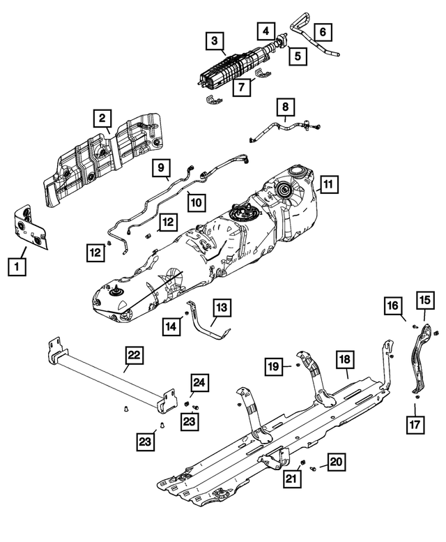 6512090AA - : Hex Flange Lock Nut And Retainer for Mopar Image