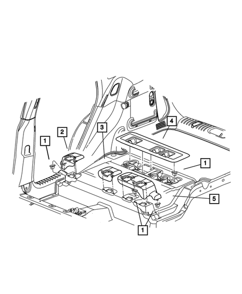 Adjusters, Covers, Shields, and Risers for 2005 Chrysler PT Cruiser #3