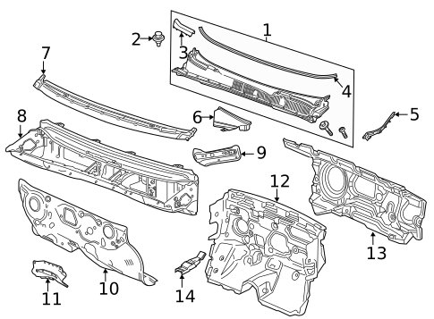 Cowl for 2019 Buick Encore #0