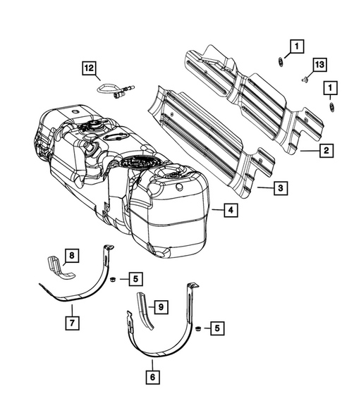 Fuel Tank for 2020 Ram 3500 #1