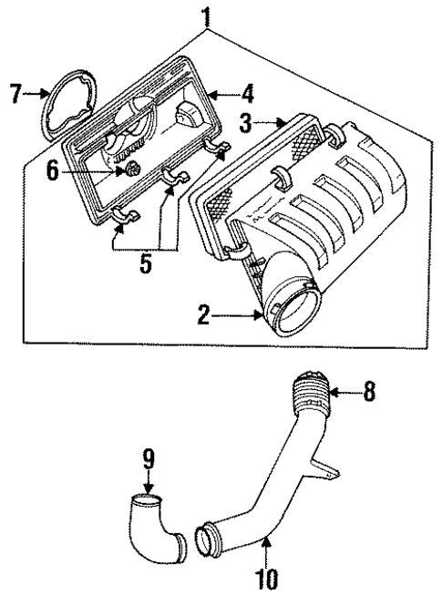 Air Intake for 1996 Dodge Ram 2500 #0