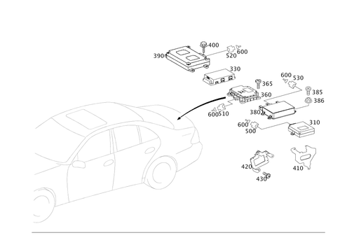 Car Phone, Voice Control System and Distress Call for 2006 Mercedes-Benz E320 #0