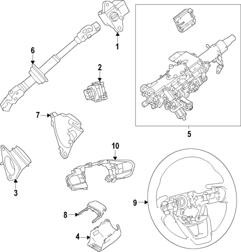 Steering Wheel for 2022 Lexus NX350h #0