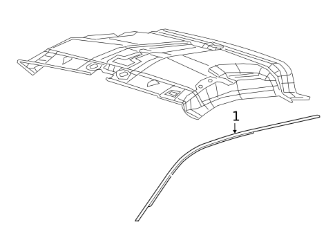Exterior Trim - Roof for 2019 Ram ProMaster City #0