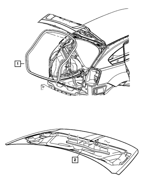 Weatherstrips and Seals for 2008 Dodge Caliber #2