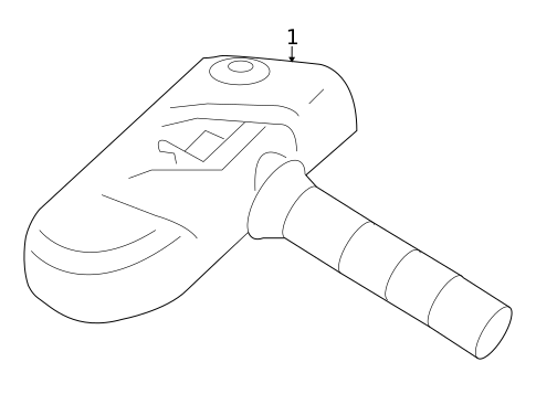 Tire Pressure Monitor Components for 2014 Volvo XC60 #0