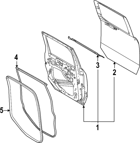 Door & Components for 2024 Ford Maverick #1
