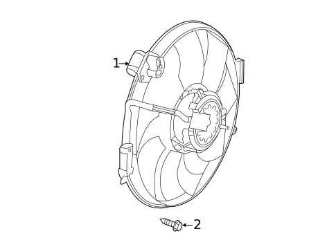 Cooling Fan for 2019 Fiat 500 #0