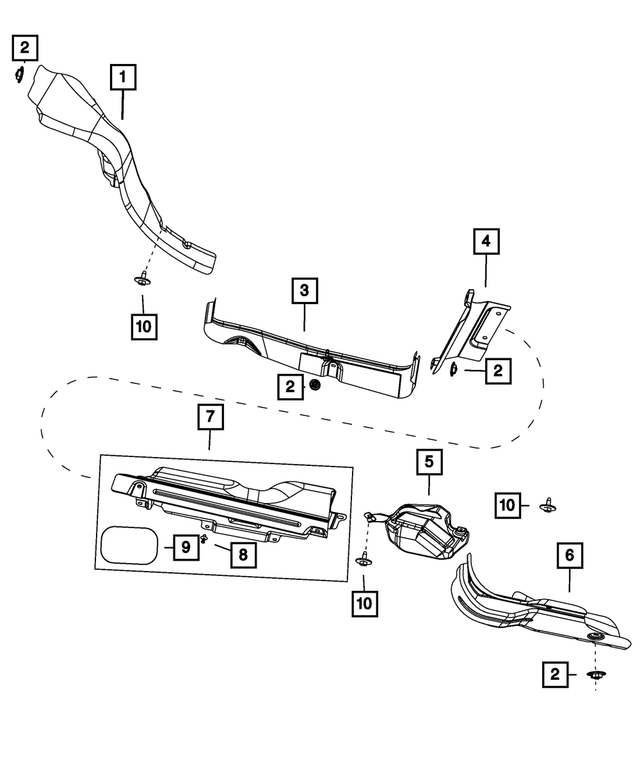 4881502AE - Exhaust: Exhaust Shield for Mopar Image