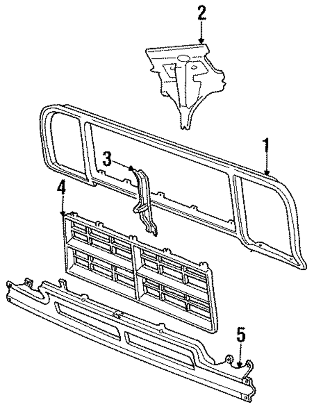 4249801 - Body: Grille Surround for Mopar Image