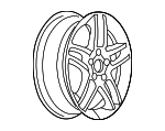 9595978 - : Sparkle Silver 17x6.5 Wheel for Pontiac: Grand Prix Image