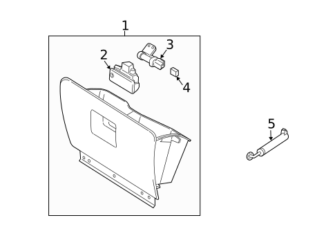 Glove Box for 2004 Lincoln Navigator #0