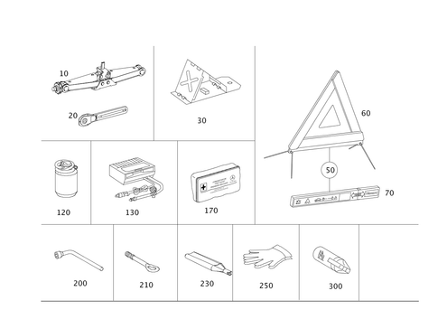 Tools and Accessories for 2010 Mercedes-Benz GLK350 #0