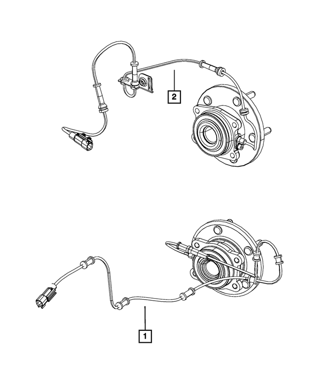 4779645AD - Electrical: Anti-lock Brakes Sensor, Left Rear for Mopar Image