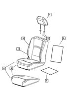 68050650AA - : Seat Back Foam, Right for Mopar Image