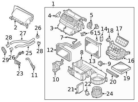 Blower Motor & Fan for 2007 Mitsubishi Outlander #2