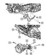 55398231AA - 4.7L Gas; Engine: Shift Cable Clip for Mopar Image