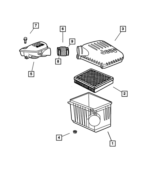 Air Cleaner for 2003 Jeep Grand Cherokee #0