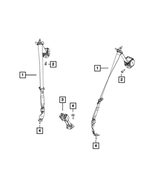 1GP44HL1AA - Restraints: Two Buckles Seat Belt for Mopar Image