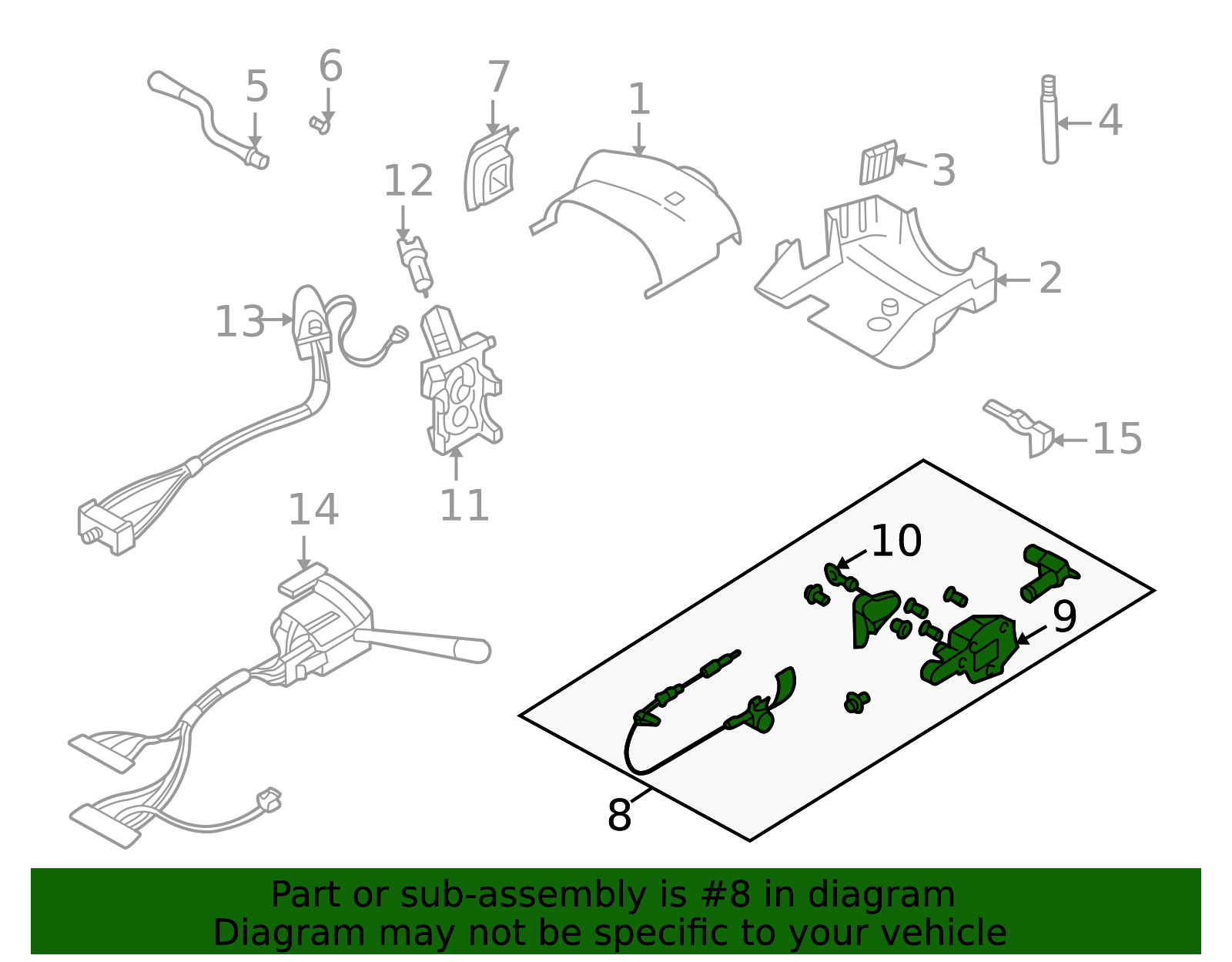 1997-2011 GM Automatic Transmission Shift Lever Assembly 15884352 GM ...