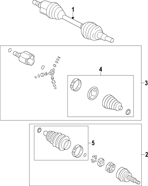 Axle Shafts & Joints for 2012 Cadillac SRX #0