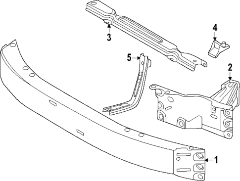 Bumper & Components - Front for 2025 Toyota 4Runner #1