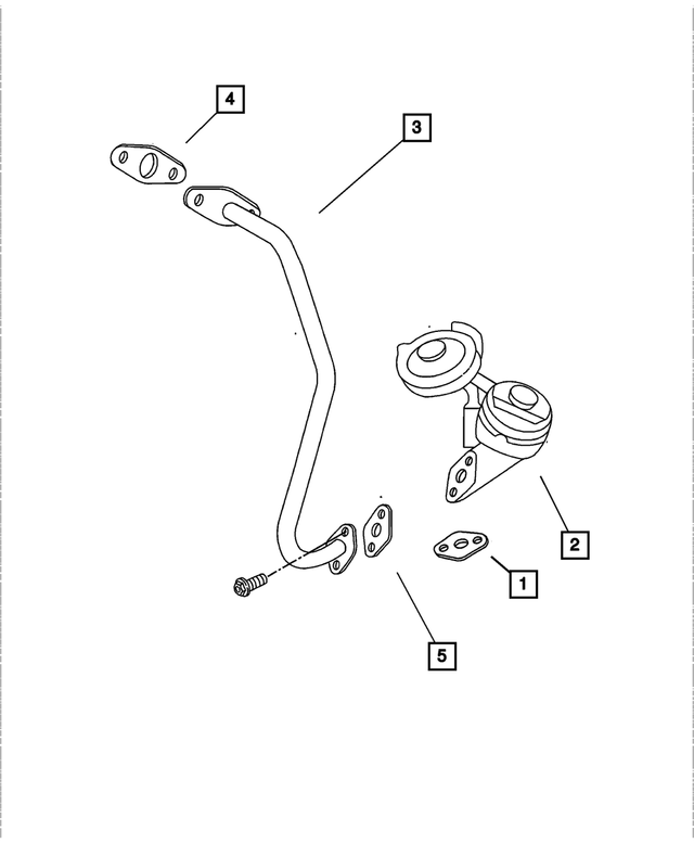 53032511AF - Emission Systems: Egr Tube for Mopar Image image