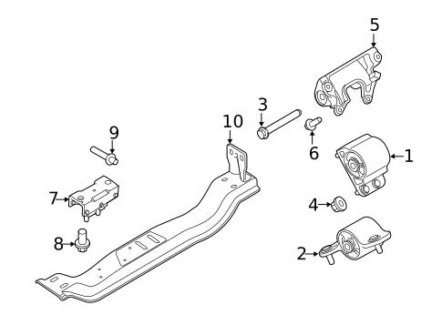Engine & Trans Mounting for 2021 Ford F-450 Super Duty #0