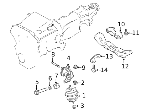 Engine & Trans Mounting for 2018 INFINITI Q60 #0